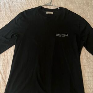 2021 Fear of God Essentials Long Sleeve Tee ‘Black’